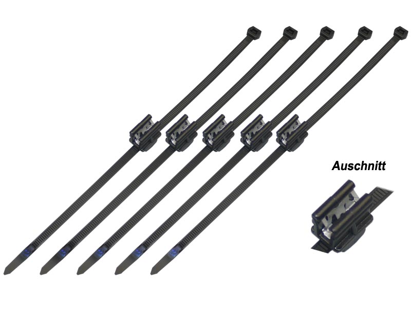 Kabelbinder aus Edelstahl，Kabelbinder，Kabelbinder Lang，60 Stück, 4,6 x 200  mm : : Bricolage