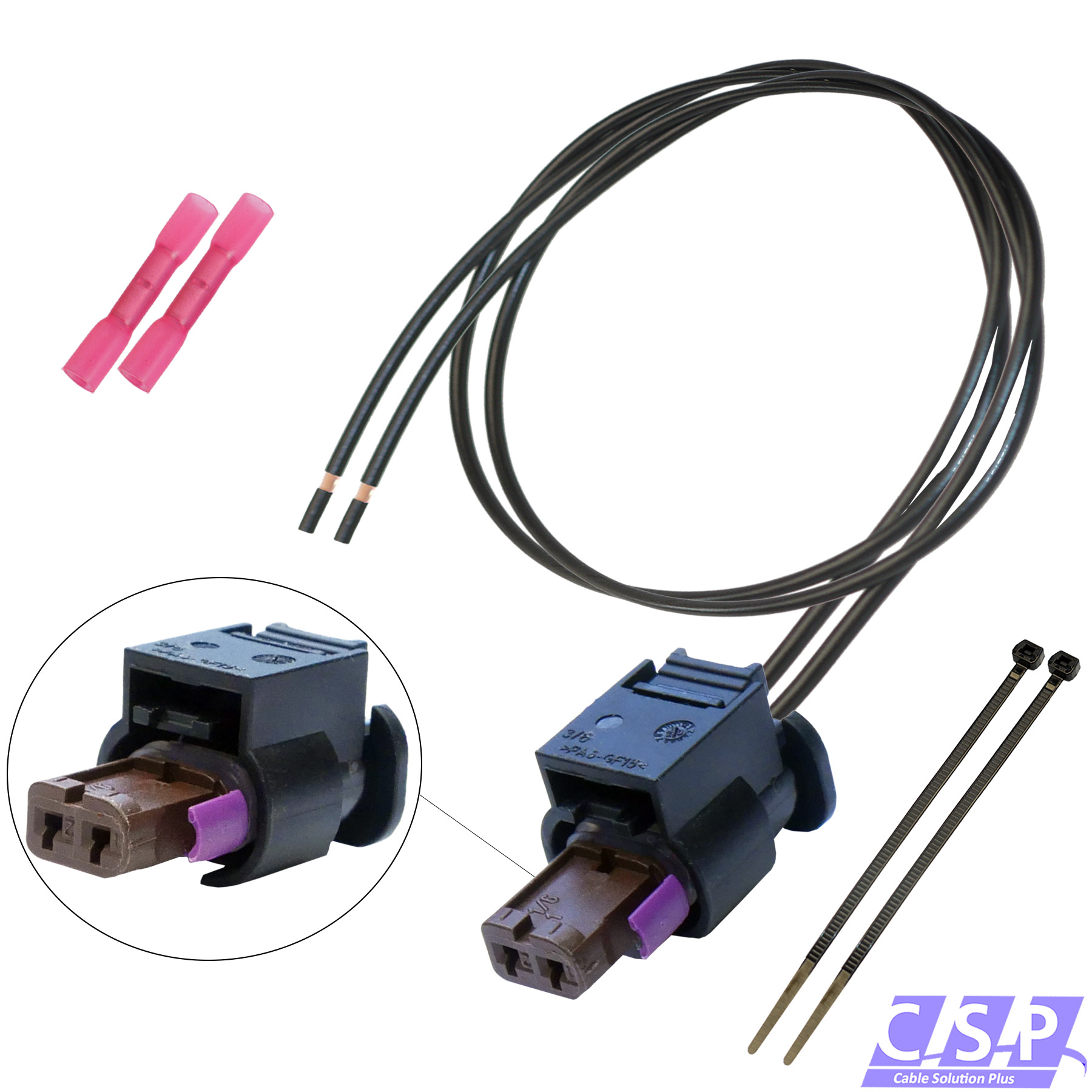 Autoelektrik24 - Reparatursatz Kabel Stecker 4H0973702 z.B. Hochdruckpumpe  passt zu VW AUDI SEAT SKODA, MCON, Zentralelektrik, Kabelsatz, Kabelbaum