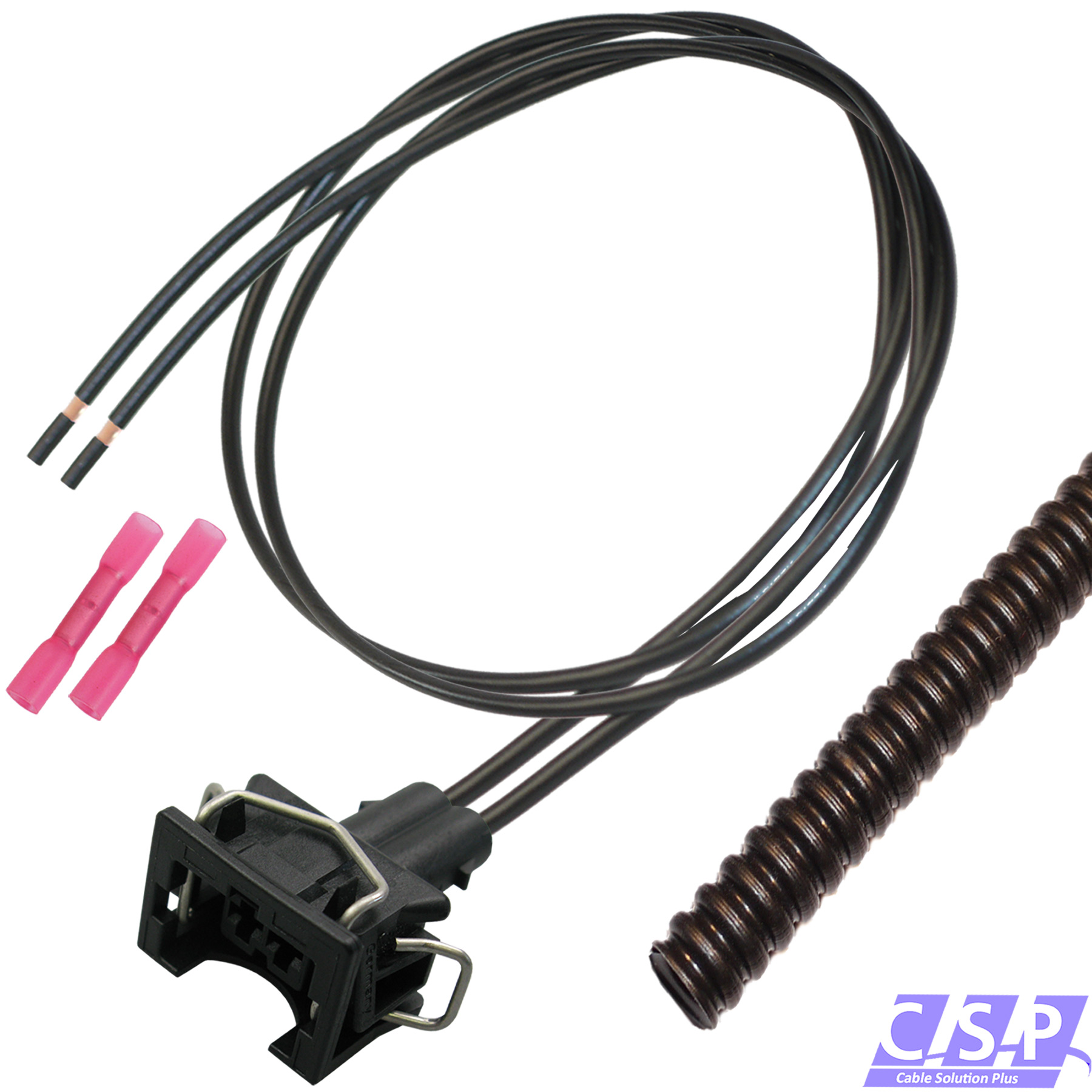 Reparatursatz Kabelsatz 2-polig Stecker wie VW 037906240 Einspritzventil EV1