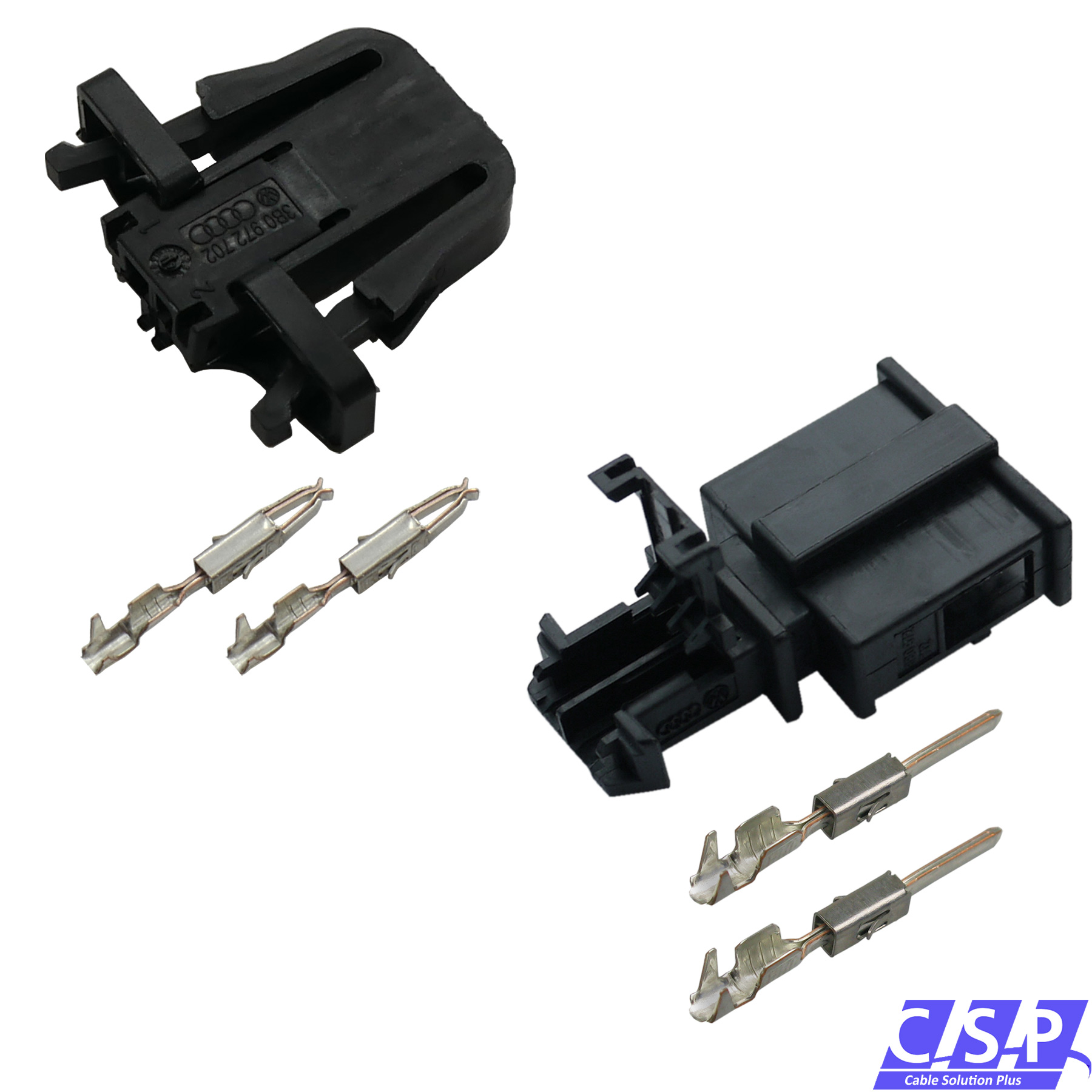 Autoelektrik24 - Reparatursatz Kabel Stecker 3D0941165A, H8, H11,  Nebelscheinwerfer Lampensockel, Lampenfassung, passt zu VW AUDI SEAT SKODA,  Reparaturset, Steckverbinder, Gehäuse, Kabelsatz, Kabelbaum