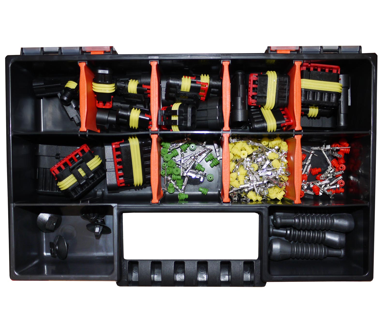 AMP Superseal Starter Set Stecker 1-6-pol Ausstecher Crimpzange für Motorrrad 