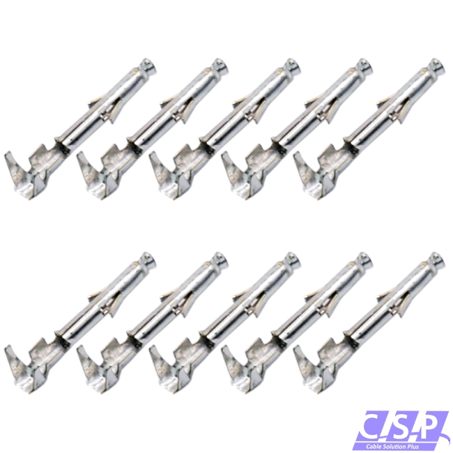 10x Kontakt Crimp Buchse der Serie Mini-Universal-MATE-N-LOK 0,30mm²-0,89mm² Pin