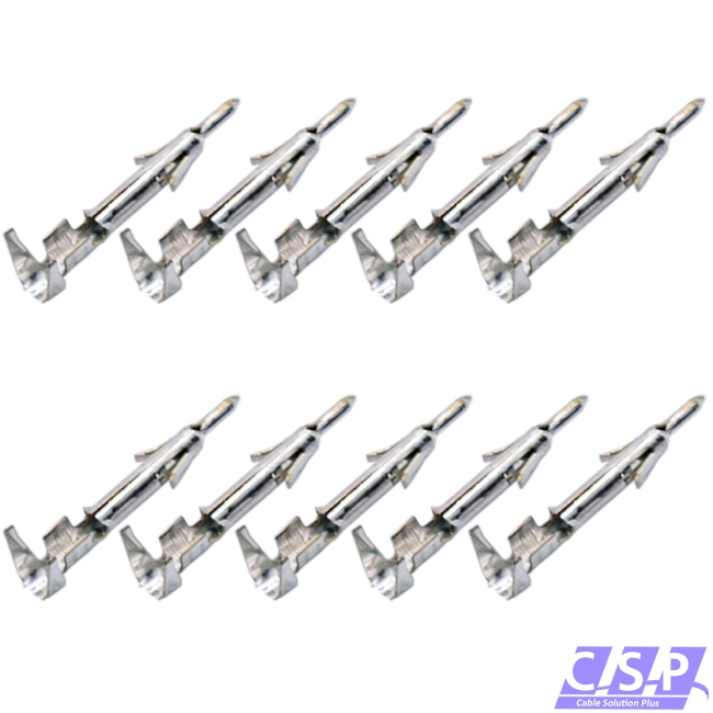 10x Kontakt Crimp Stift der Serie Mini-Universal-MATE-N-LOK 0,50mm²-1,39mm², Pin