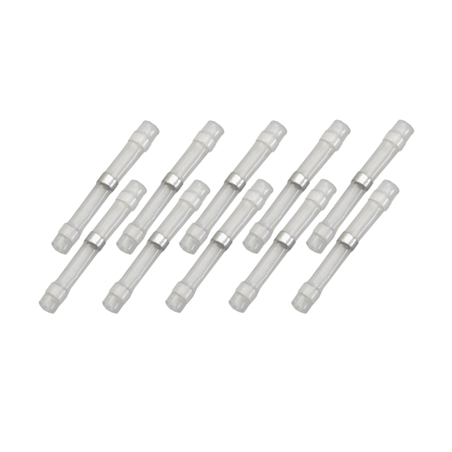 25 x Lötverbinder mit Lötzinn Weiß 1,8 x 23 mm Kabelverbinder Stoßverbinder 