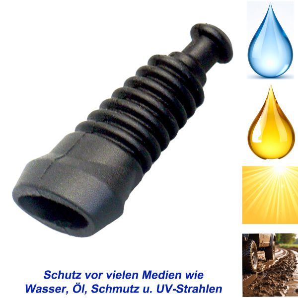 1x Superseal Gummitülle 4-polig Knickschutz Tülle KFZ LKW Motorrad Quad Elektrik