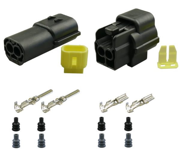 Econoseal 070 J Mark II Serie Stift- Buchsengehäuse 2-pol. Set LKW AUTO Motorrad