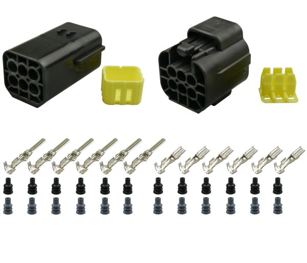 Econoseal 070 J Mark II Serie Stift- Buchsengehäuse 6-pol. Set LKW AUTO Motorrad