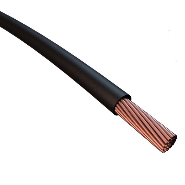 Leitung Kabel Hochtemp., Huber Suhner Typ RADOX® 155 RXL, schwarz 1,50², ME Ware