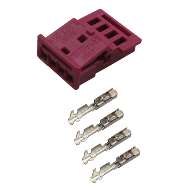 Reparatur Set Stecker 4-polig MQS Stift   Buchse Gehäuse 8377240.9 u. 1387175