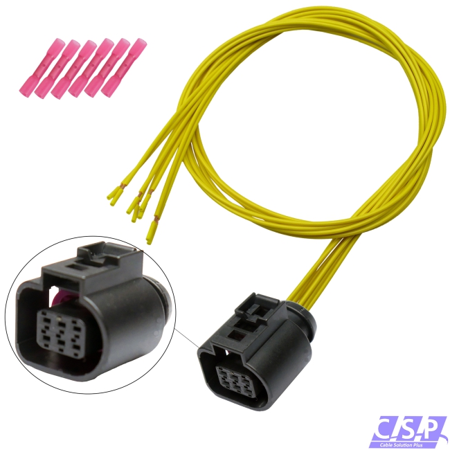 Reparatursatz Stecker 6-pol 5N1973206 Drosselklappe, PDC kompatibel mit AUDI VW SEAT SKODA