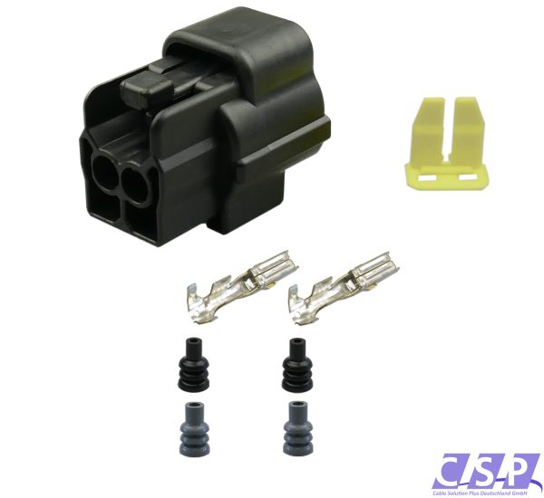 Reparaturset Econoseal Stecker 2-polig Buchse, Seals, Kontakte und Verriegelung, Querschnitt 0,50-1,25mm², TE AMP 917851-2