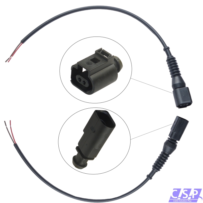 Stecker VW 1J0973802 2-pol Reparatursatz Kabel Warnkontakt