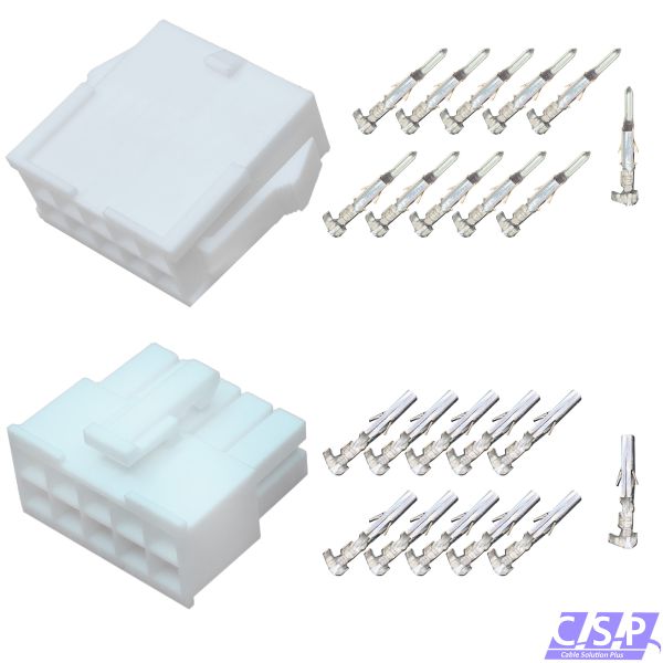 Set 10-polig Molex Mini-Fit Jr. Buchse 39-01-2105   Stift 39-01-2106, 5557, 5559