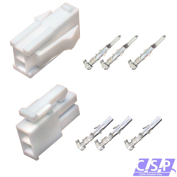 Set 2-polig Molex Mini-Fit Jr. Buchse 39-01-2025   Stift 39-01-2026, 5557, 5559