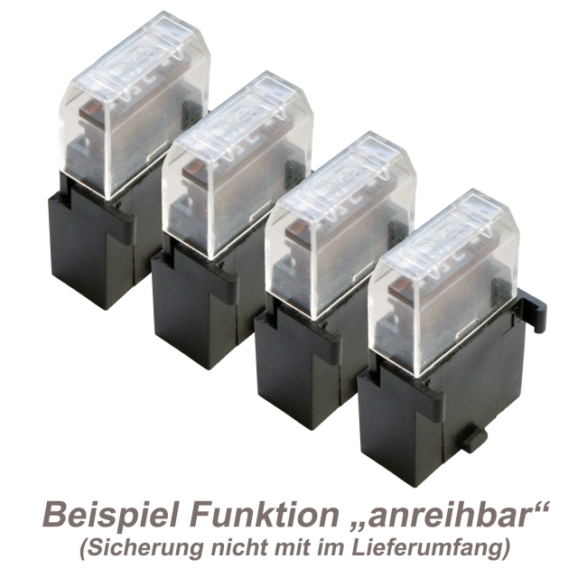 Set Sicherungshalter UNIVAL©   Deckel von MTA f. ATO Sicherung KFZ 1,50-2,50mm²
