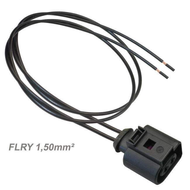 Stecker 2-polig für VW AUDI 1J0973722 Reparatursatz 1,50² Kabelsatz 1J0 973 722