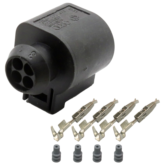 Stecker Set 4-polig Reparatursatz passend zu VW 4B0973712 4B0973812 Seat Audi