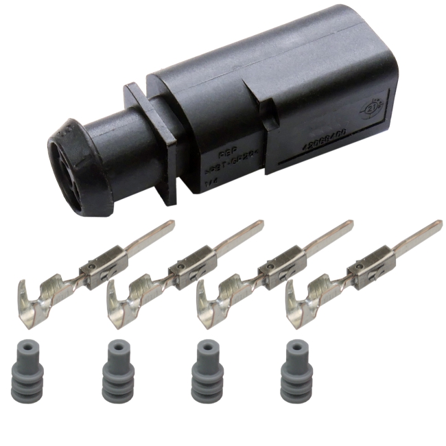 Stecker Set 4-polig Reparatursatz passend zu VW 4B0973712 4B0973812 Seat Audi