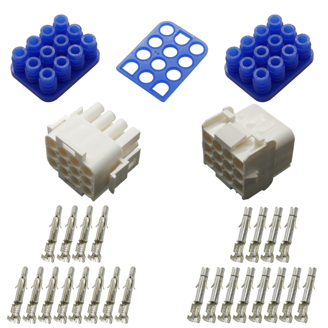 Autoelektrik24 - Stecker, Sortiment, Set, Mate N Lok, TYCO, AMP, 2-polig,  3-polig, 4-polig, 6-polig, 9-polig, Steckverbinder, Stift, Buchse, Pin,  Gehäuse, Connector