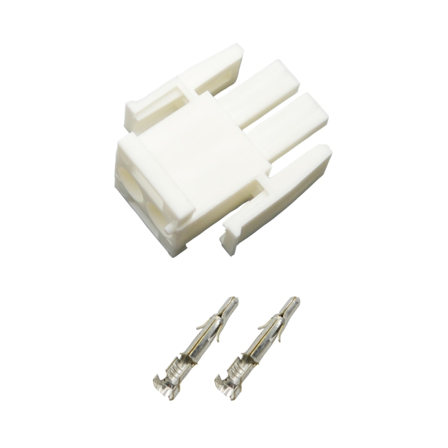 Steckverbinder Mini Universal MATE-N-LOK Stecker Gehäuse 2-polig RM4,14mm 