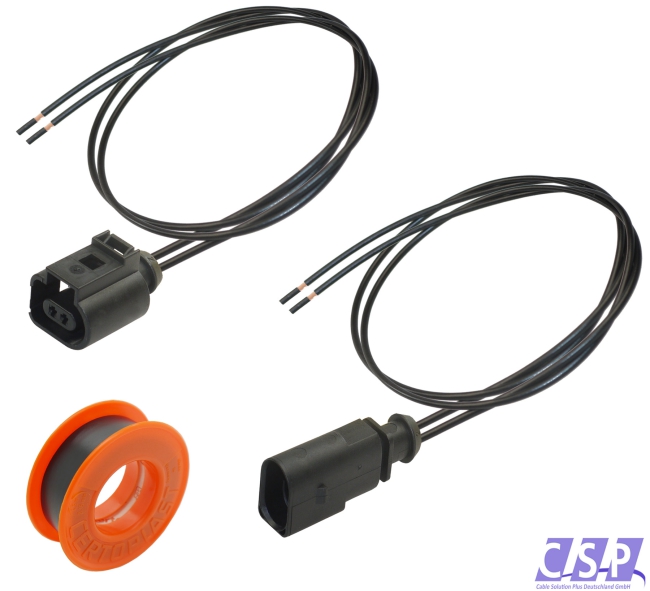 Buchse Stecker VW 1J0973702 Kabelsatz 2-pol PVC Tape Isolierband AUDI ABS ESP